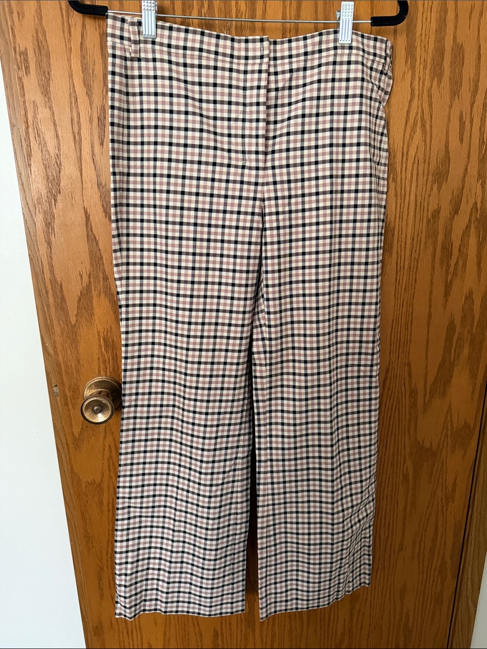 Max Mara Cotton Plaid Pants